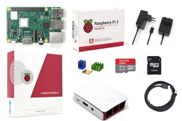 RASPBERRYITALAI raspberry pi 3 modello b plus starter kit microsd 32gb